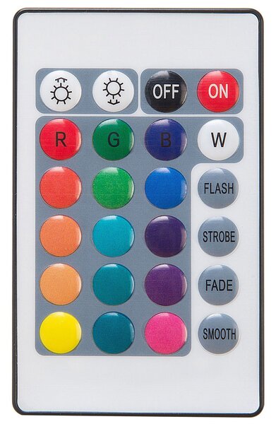 Vonkajšie guľaté LED svietidlo biele syntetický materiál 42 cm IP67 vodoodolné s diaľkovým ovládaním záhradné osvetlenie