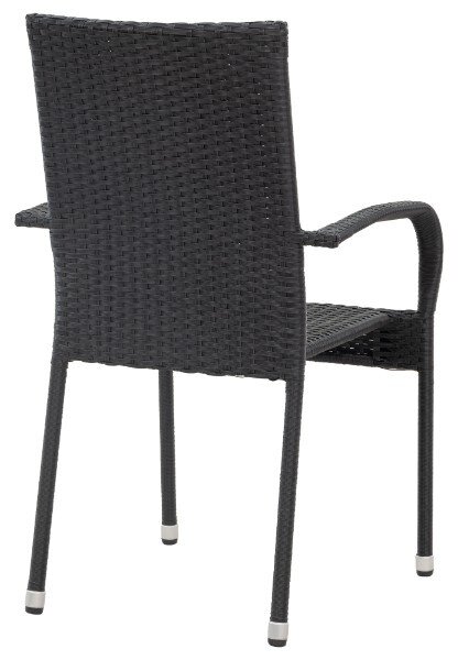 Ratanová stolička MARGARITA čierna