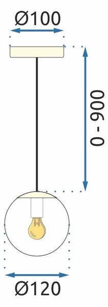 TooLight Závesná lampa La Belle XXXVI zlatá/biela