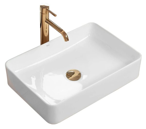 Rea Avia, umývadlo na dosku 510x345x110 mm, biela lesklá, REA-U0840