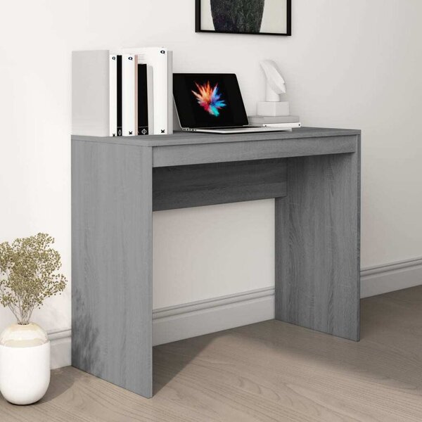 Maison Exclusive - písací stôl šedý Sonoma 90x40x72 cm drevený materiál