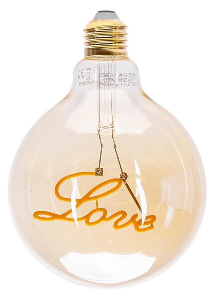 LED Žiarovka FILAMENT E27/4W/230V 1800K love - Aigostar