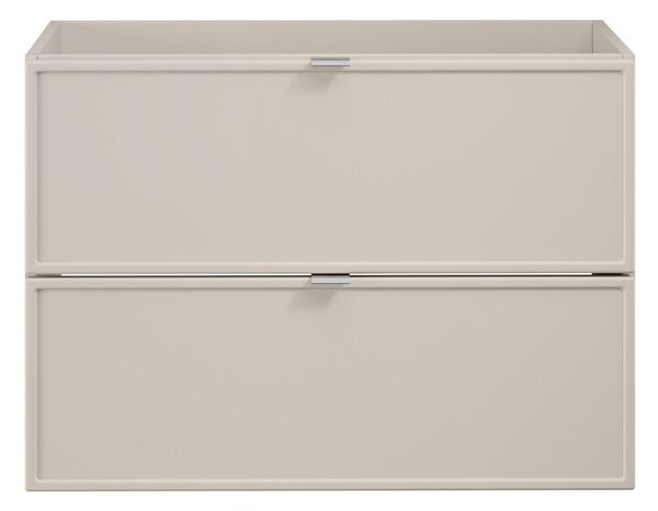 Comad Závesná skrinka Bella Cashmere s doskou a umývadlom 120 cm kašmír/dub Artisan