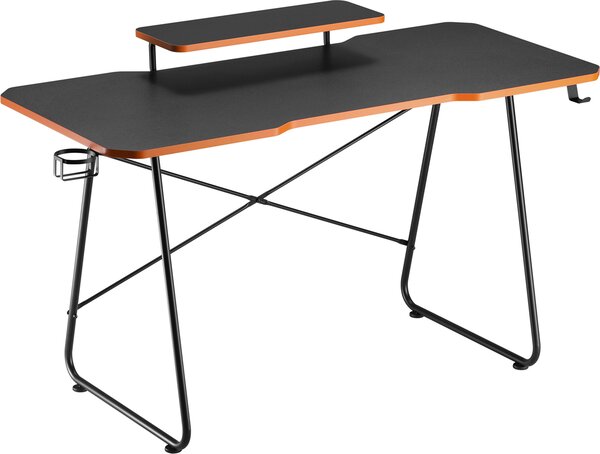 Herný stôl s policou na monitor NanoRS, max. 50 kg, výka 850 mm, ierny, RS170