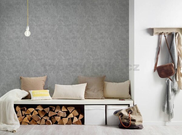 Vliesové tapety na zeď Blooming 2240-19, rozměr 10,05 m x 0,53 m, beton šedý, A.S. CRÉATION