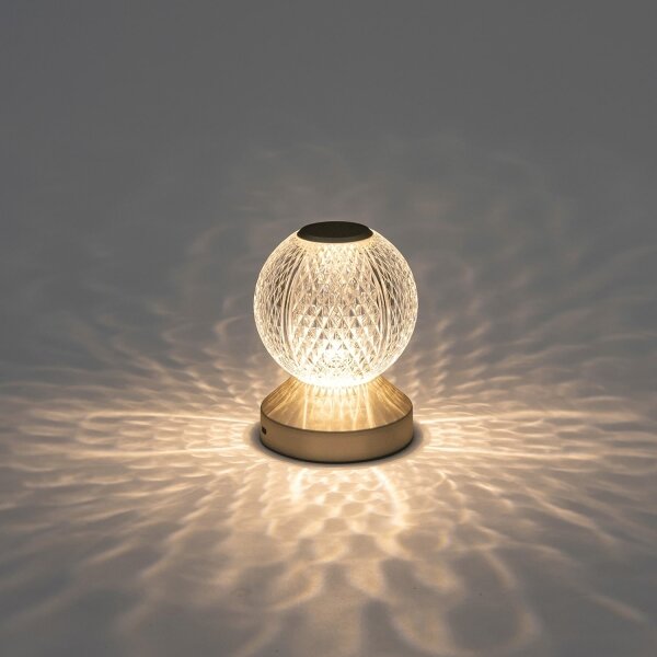 Aigostar-LED Stmievateľná nabíjacia lampa LED/1W/5V 2700/4000/6500K 1800mAh 13,5cm