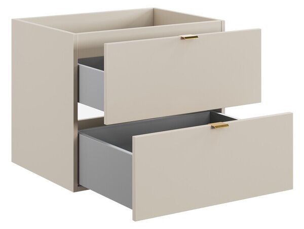 Comad Závěsná skříňka pod umyvadlo Dalia Cashmere Nordic s deskou 80 cm dub cremona/kašmírová