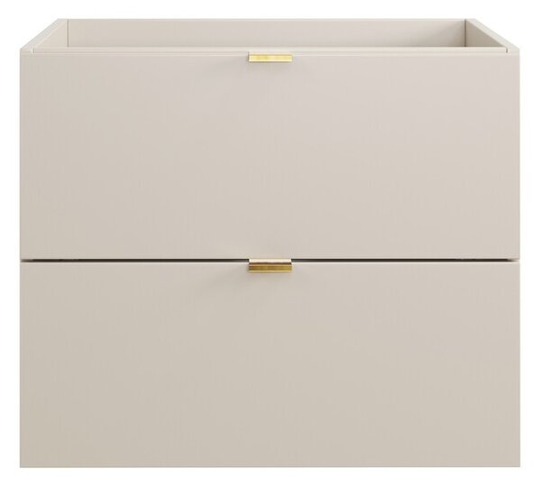 Comad Závesná skrinka pod umývadlo Dalia Cashmere Nordic s doskou 80 cm kašmírová/dub cremona
