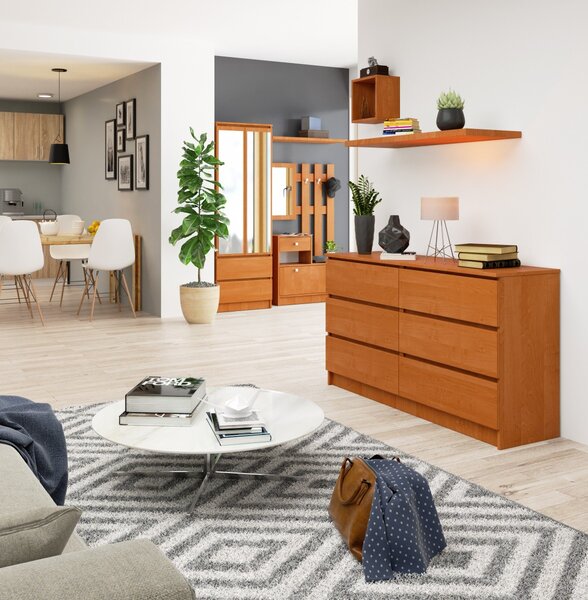 Ak furniture Komoda Rollo K 140 cm jelša