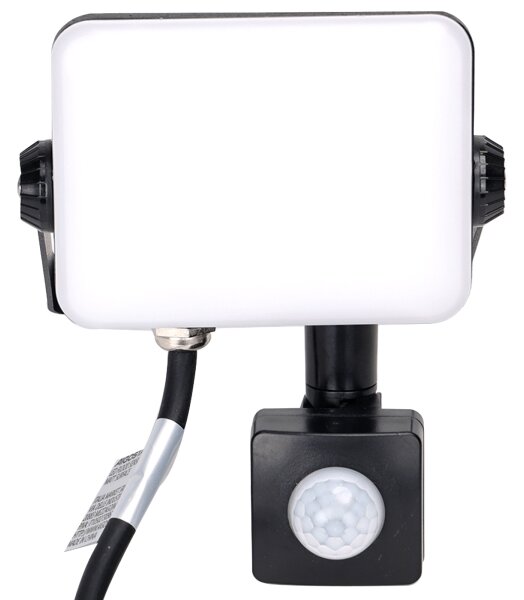 Aigostar - LED Reflektor so senzorom LED/20W/230V 4000K IP65 čierna