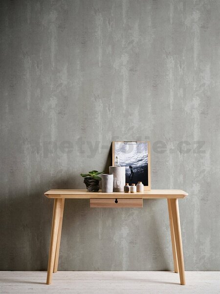 Vliesové tapety na zeď IMPOL New Studio 37412-2, rozmer 10,05 m x 0,53 m, beton šedý, A.S. Création