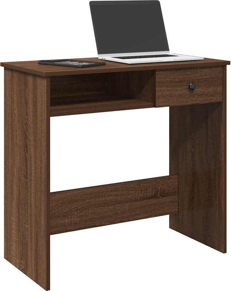 Maison Exclusive - písací stôl hnedý dubový vzhľad 80x40x75 cm drevený materiál