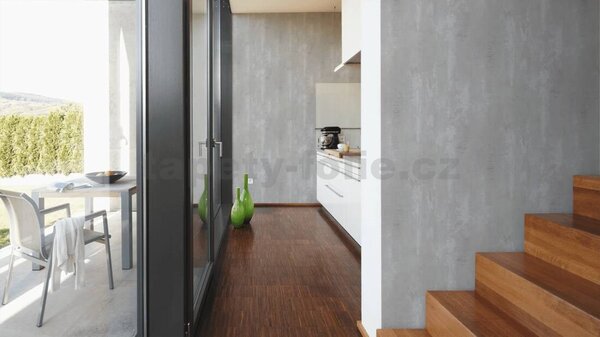 Vliesové tapety na zeď IMPOL New Studio 37412-2, rozmer 10,05 m x 0,53 m, beton šedý, A.S. Création