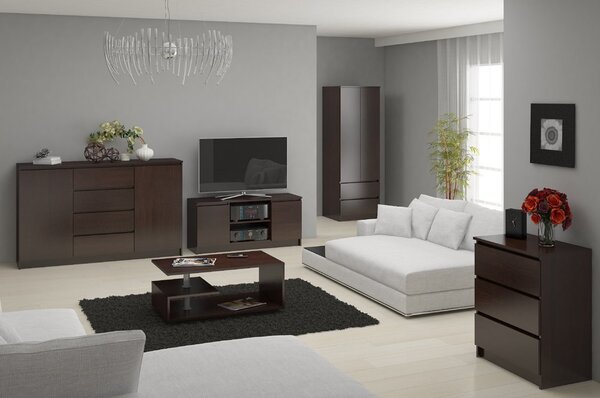 Ak furniture Komoda Kuba 120 cm wenge