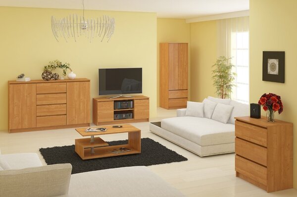 Ak furniture Komoda Rollo K 140 cm jelša