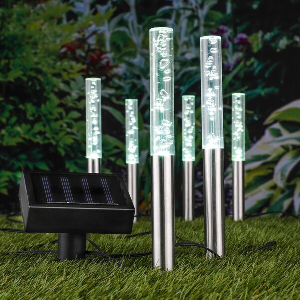 LED solárna lampa BUBLINY 6 ks - set Záhradné dekorané osvetlenie Haushalt- International