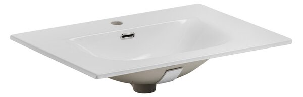 Comad Závesná skrinka Luxor Black so zápustným umývadlom 70 cm čierna