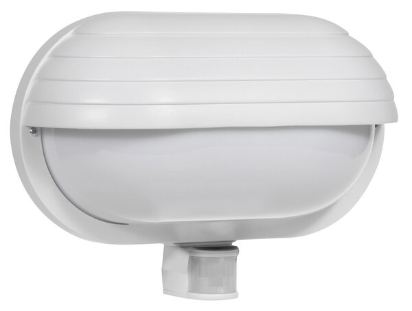 HADEX RIO vonkajšie nástenné svietidlo so senzorom 1xE27/60W/230V/IP44, biela farba
