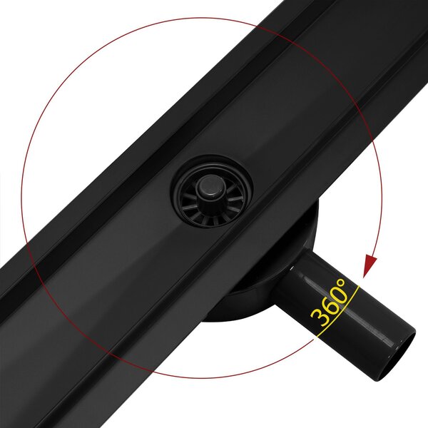 Odtokový žľab REA PURE NEO PRO black matt 50