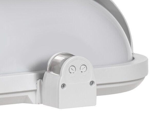 HADEX RIO vonkajšie nástenné svietidlo so senzorom 1xE27/60W/230V/IP44, biela farba