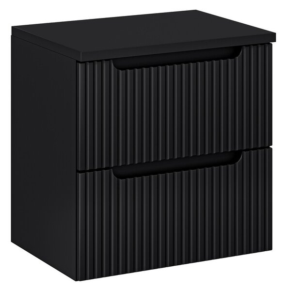 Comad Závesná skrinka Nova Black I s doskou 60 cm čierna