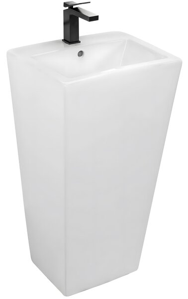Rea Daria, voľne stojace umývadlo 440x380x840mm, biela lesklá, REA-U9900