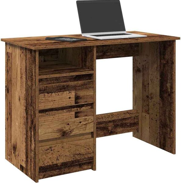 Maison Exclusive – písací stôl v štýle starého dreva 102 x 50 x 75 cm drevený materiál