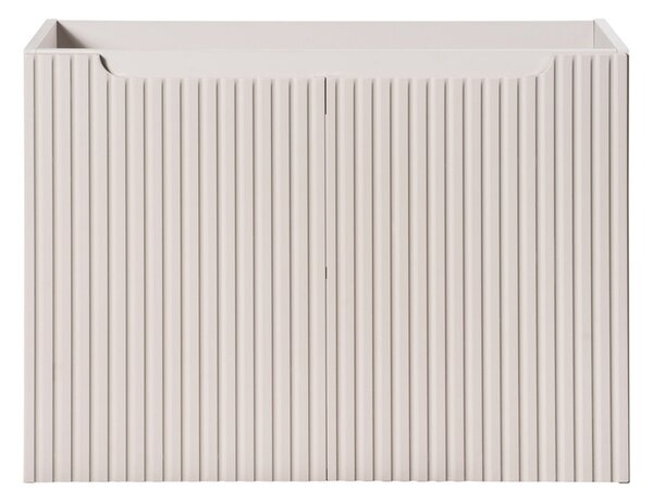 Comad Závesná skrinka pod umývadlo Nova Cashmere I s doskou 80 cm kašmír/dub coast evoke