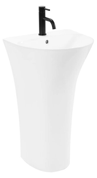 Rea Rita Slim, voľne stojace umývadlo 480x420x835mm, biela lesklá, REA-U9901