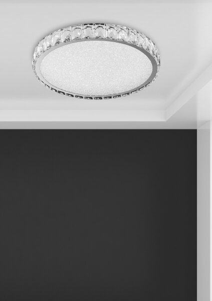 Luxera 62406 - LED krištáľové stropné svietidlo GIRO LED/20W/230V