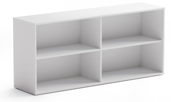 Kancelársky regál BLOCK, 1600 × 400 × 710 mm, biela