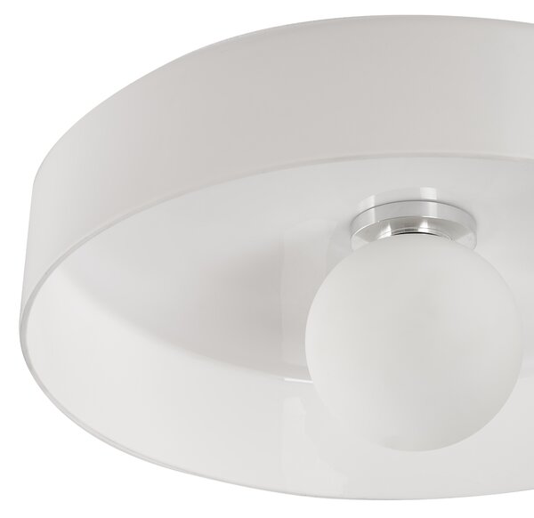 Stropná lampa biela sklenené tienidlo na strop na nízke stropy moderný štýl obývacia izba