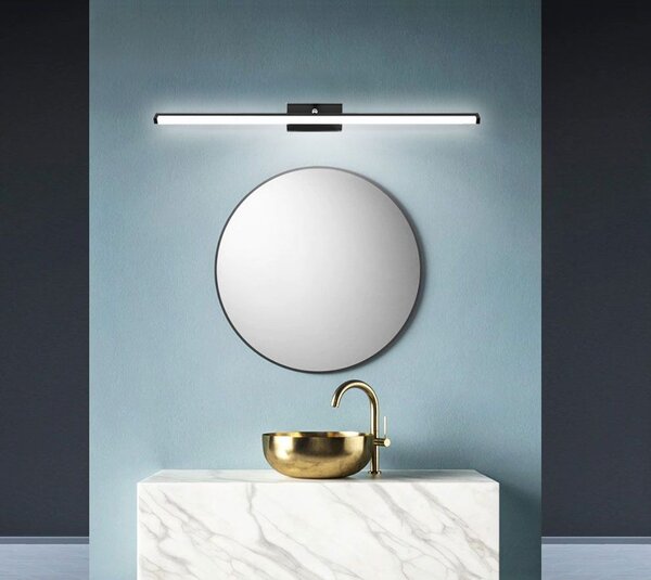 Toolight Toolight, LED kúpeľňové svietidlo nad zrkadlo 12W 50CM APP373-1W, čierna, OSW-05003