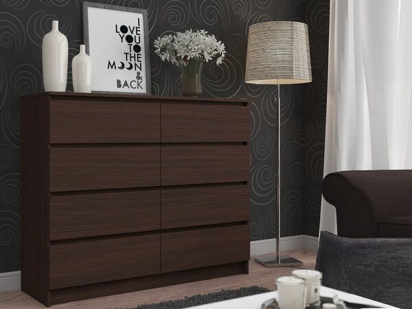 Ak furniture Komoda Rollo X 140 cm wenge