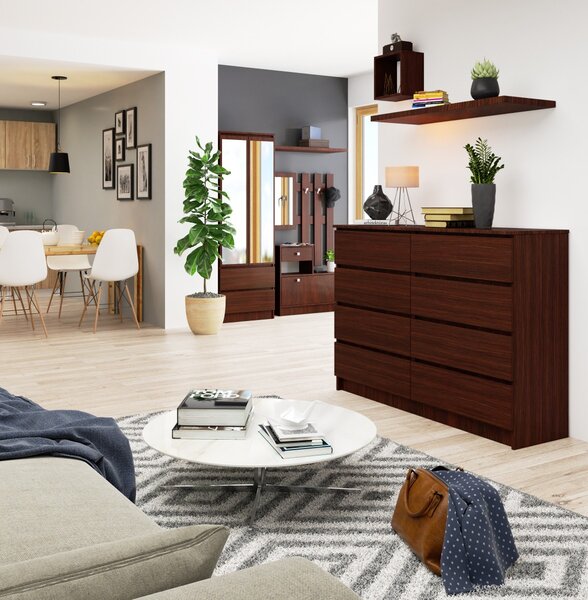 Ak furniture Komoda Rollo X 140 cm wenge