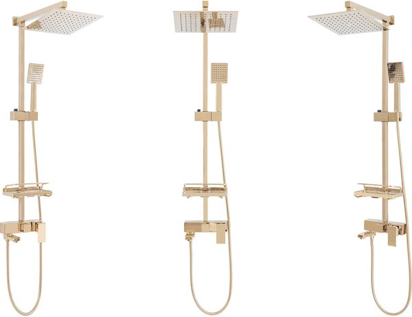 Rea Jack - sprchový set s otočným vaňovým výtokom, zlatá, REA-P7008
