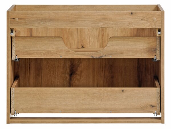 Comad Závesná skrinka pod umývadlo Nova Oak I s doskou 80 cm dub coast evoke