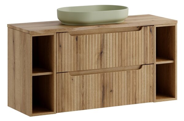 Comad Závesná skrinka Nova River s doskou a umývadlom 120 cm dub coast evoke