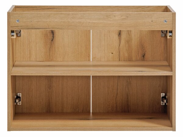 Comad Závesná skrinka pod umývadlo Nova Oak II s doskou 80 cm dub coast evoke