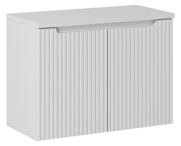 Comad Závesná skrinka pod umývadlo Nova White II s doskou 80 cm biela