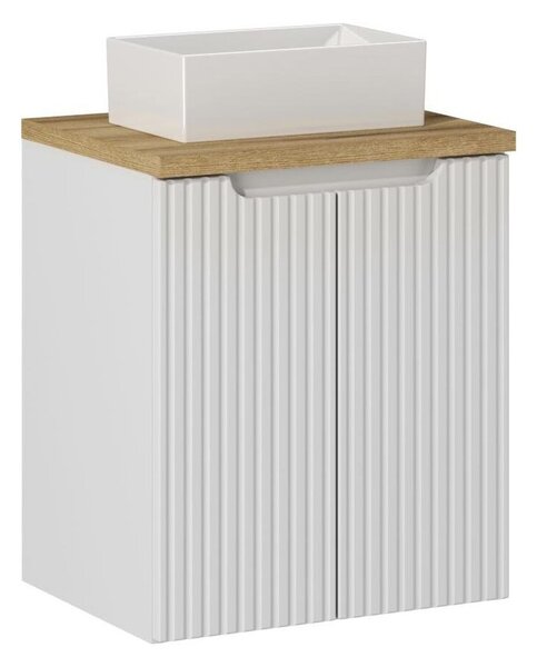 Comad Závesná skrinka Nova White Gaja II s doskou 50 cm biela/dub evoke