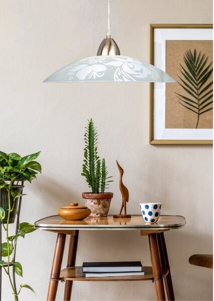 Prezent 45141 - Luster na lanku PLATE 1xE27/60W/230V