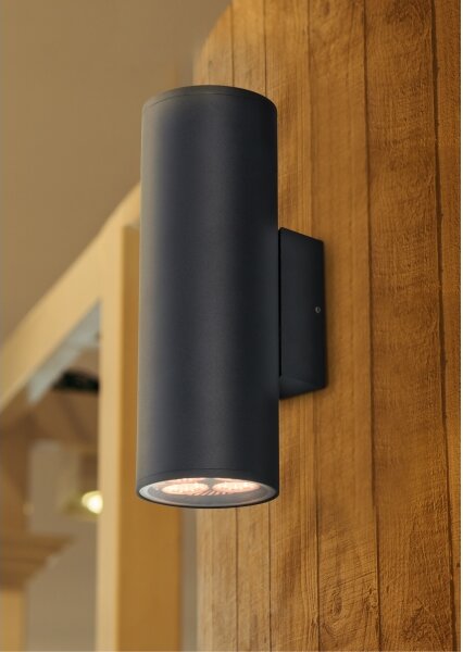 Prezent 39037 - Vonkajšie nástenné svietidlo RETO XL 2xE27/60W/230V IP54