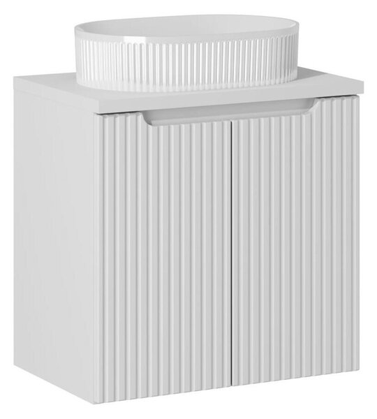 Comad Závesná skrinka Nova White Beyond II s doskou a umývadlom 60 cm biela