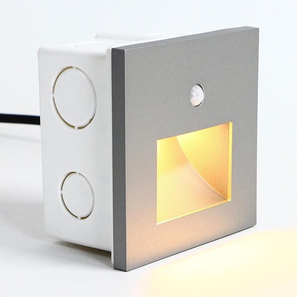 Emithor 70416 - LED Schodiskové svietidlo so senzorom SUNNY LED/1W/230V šedá