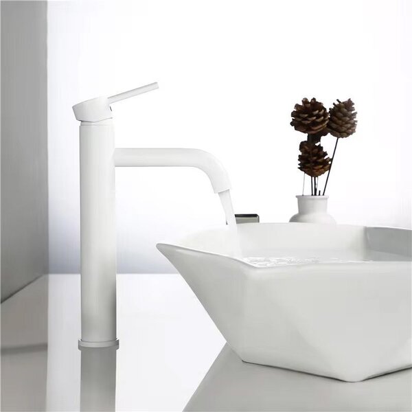 Umývadlový faucet Rea Lungo White High