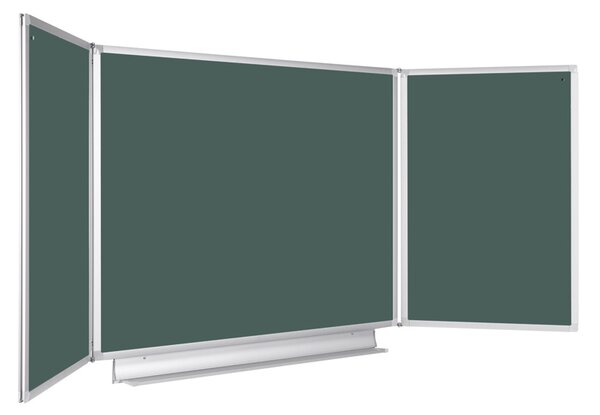 Roztváracia zelená tabuľa pre popis kriedou, keramická / magnetická, 2400 x 900 mm