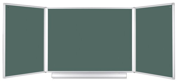 Roztváracia zelená tabuľa pre popis kriedou, keramická / magnetická, 2400 x 900 mm