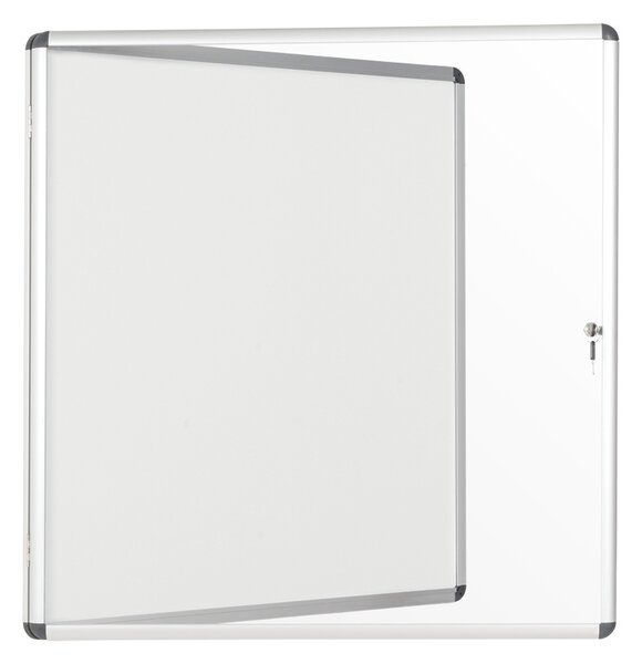 Vnútorná vitrína s bielym magnetickým povrchom, 940 x 981 mm