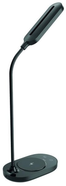 LED Stmievateľná dotyková lampa s bezdrôtovým nabíjaním OCTAVIA LED/7W/230V čierna
